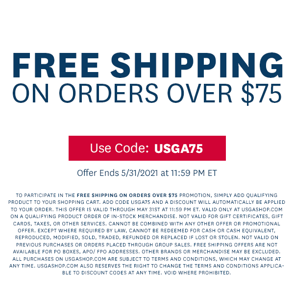 Memorial Day Savings! Free Shipping on orders over $75. Use Code: USGA75. Click for Details. Exclusions apply.